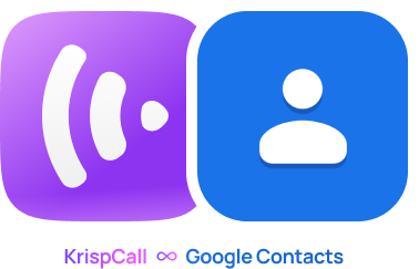 KrispCall x Google Contacts