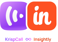 KrispCall x Insightly mobile