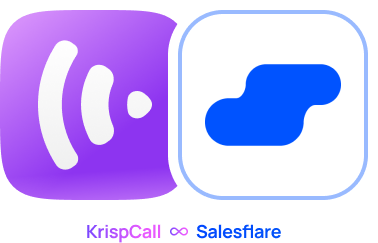KrispCall x Salesflare desktop