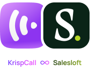 KrispCall x Salesloft mobile