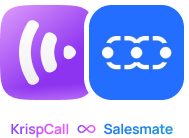 KrispCall x Salesmate mobile