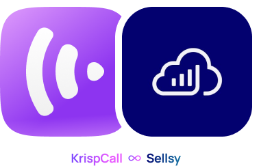 KrispCall x Sellsy desktop