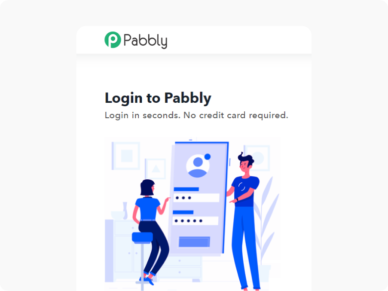 log in to pabbly connect