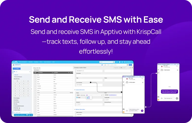 Apptivo sms mobile