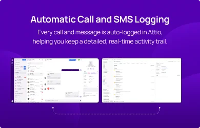 Automatic Call and SMS Logging Attio