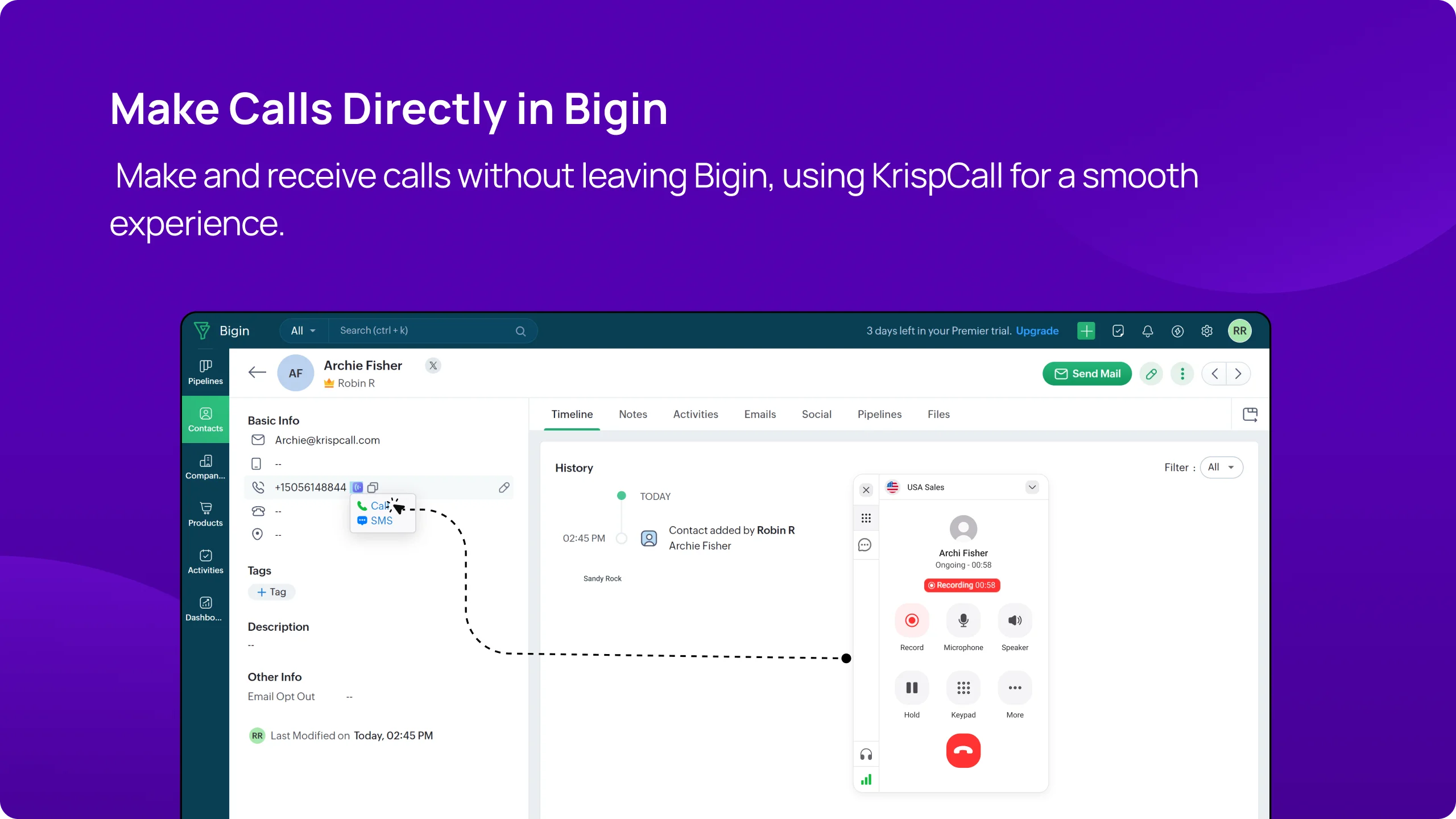 Bigin integration overview