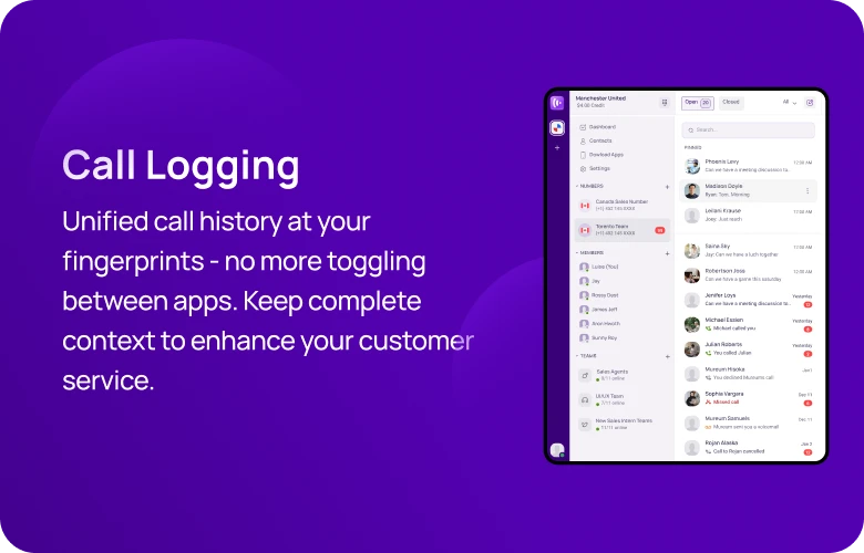 Call logging KrispCallxmonday.com respo img