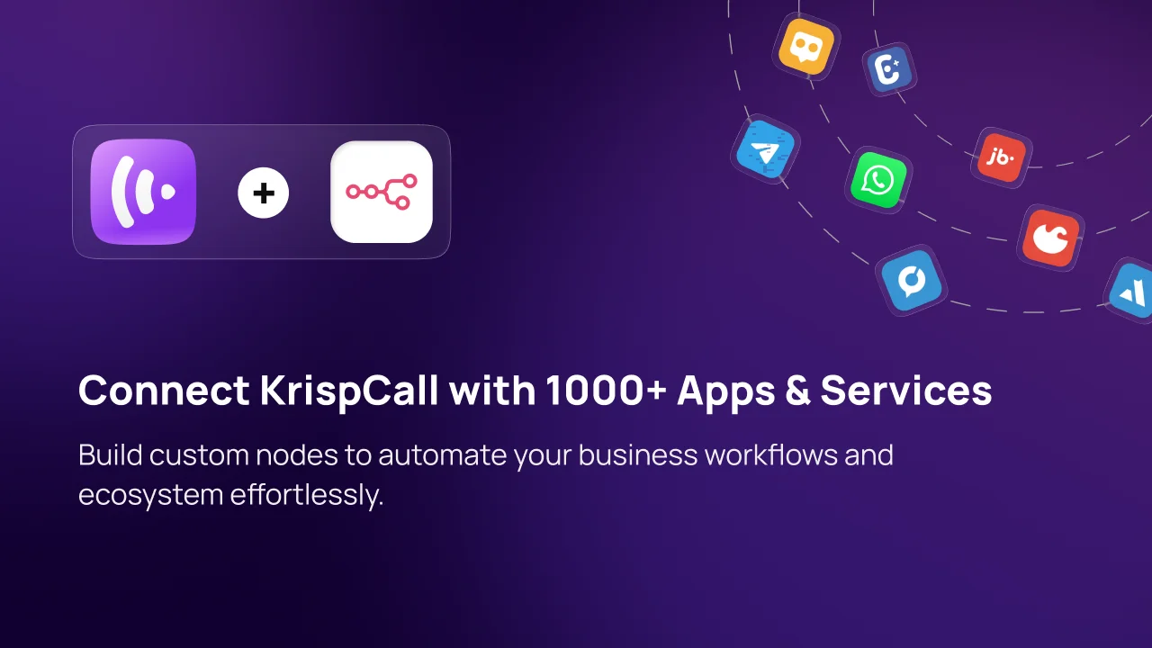 Connect KrispCall with 1000 Apps n8n