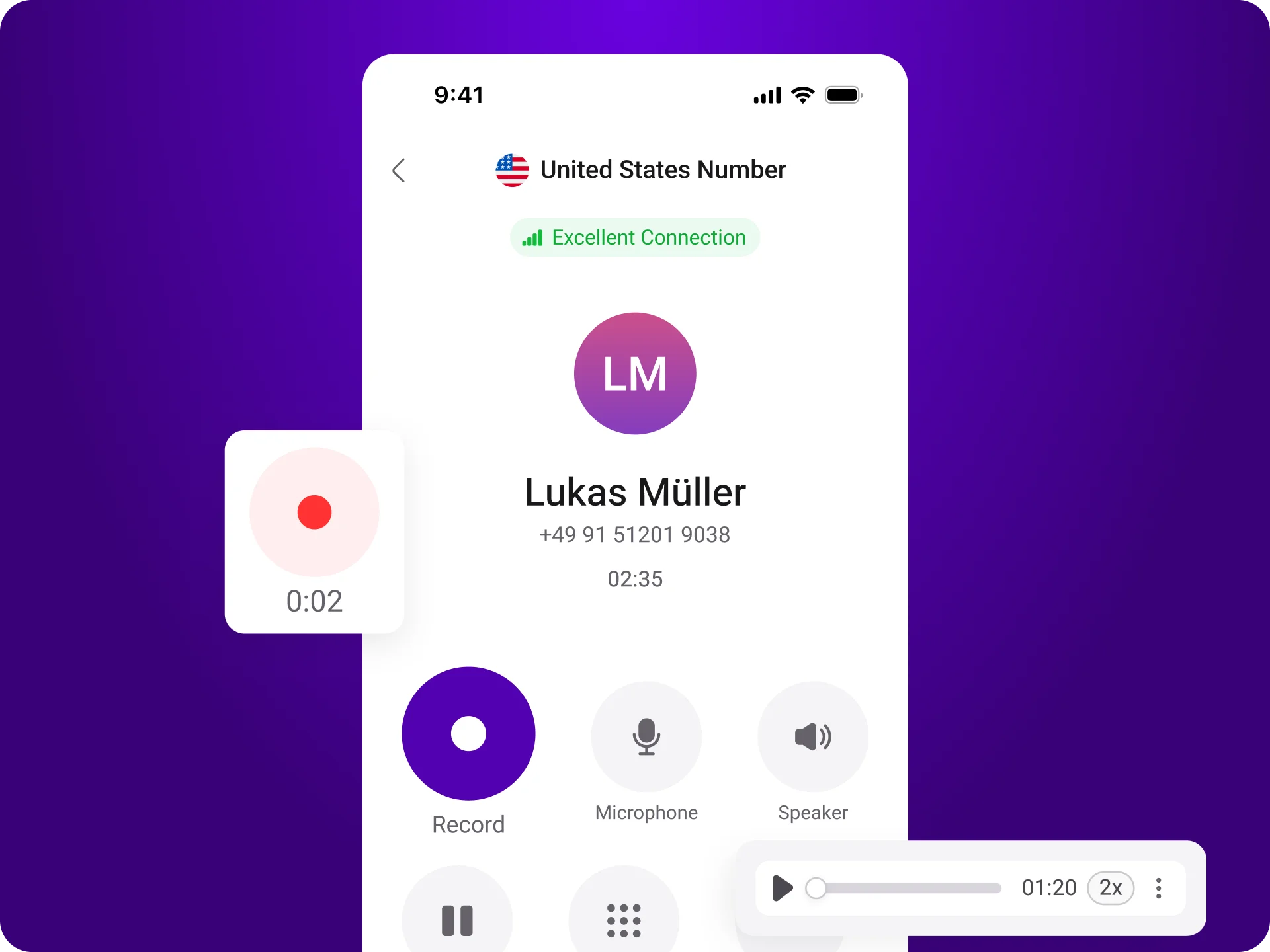 Easily Record All Sales
Calls Automatically new