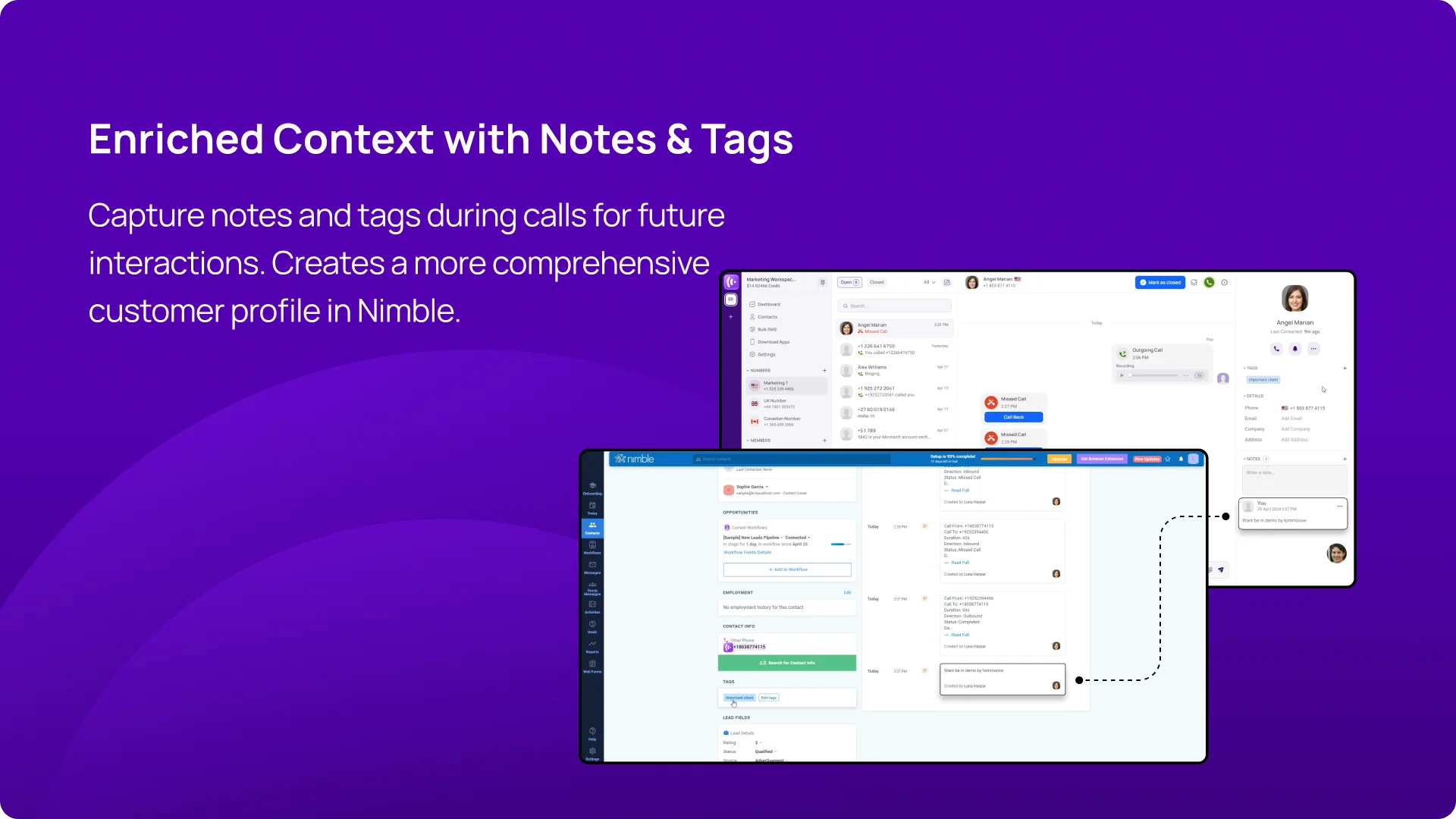 Enriched Context with Notes & Tags KrispCallxNimble img