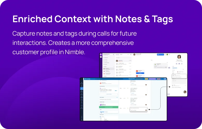 Enriched Context with Notes & Tags KrispCallxNimble respo img