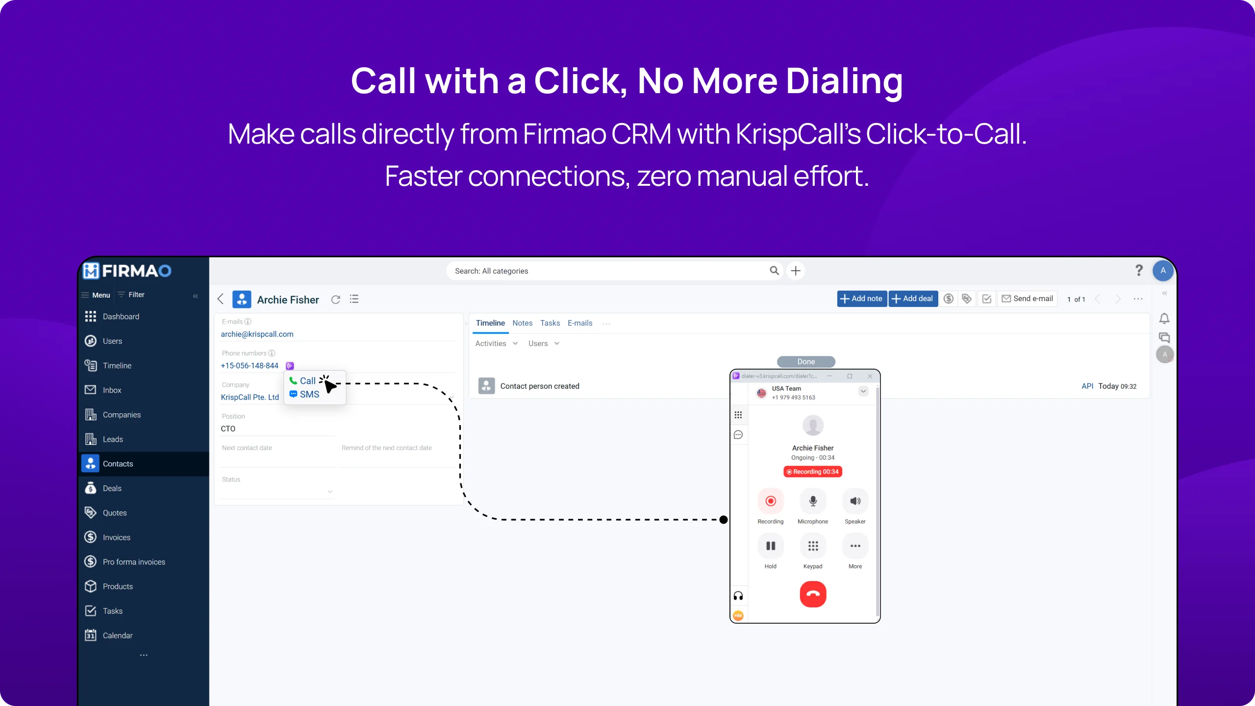Firmao integration overview desktop