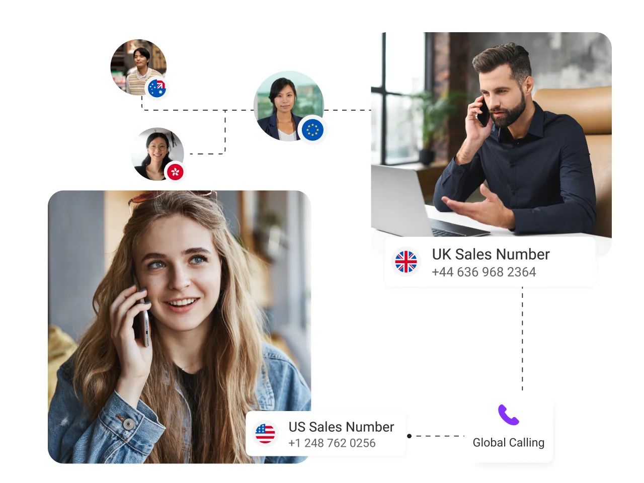 Global Access with Flexibility sales team