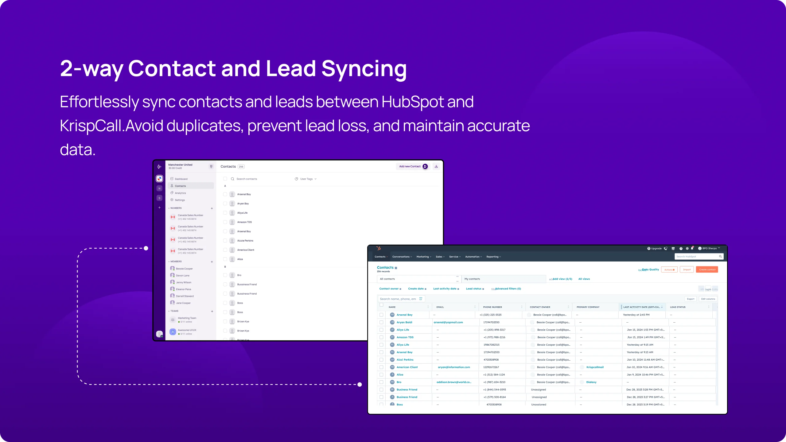 HubSpot integration overview desktop 4