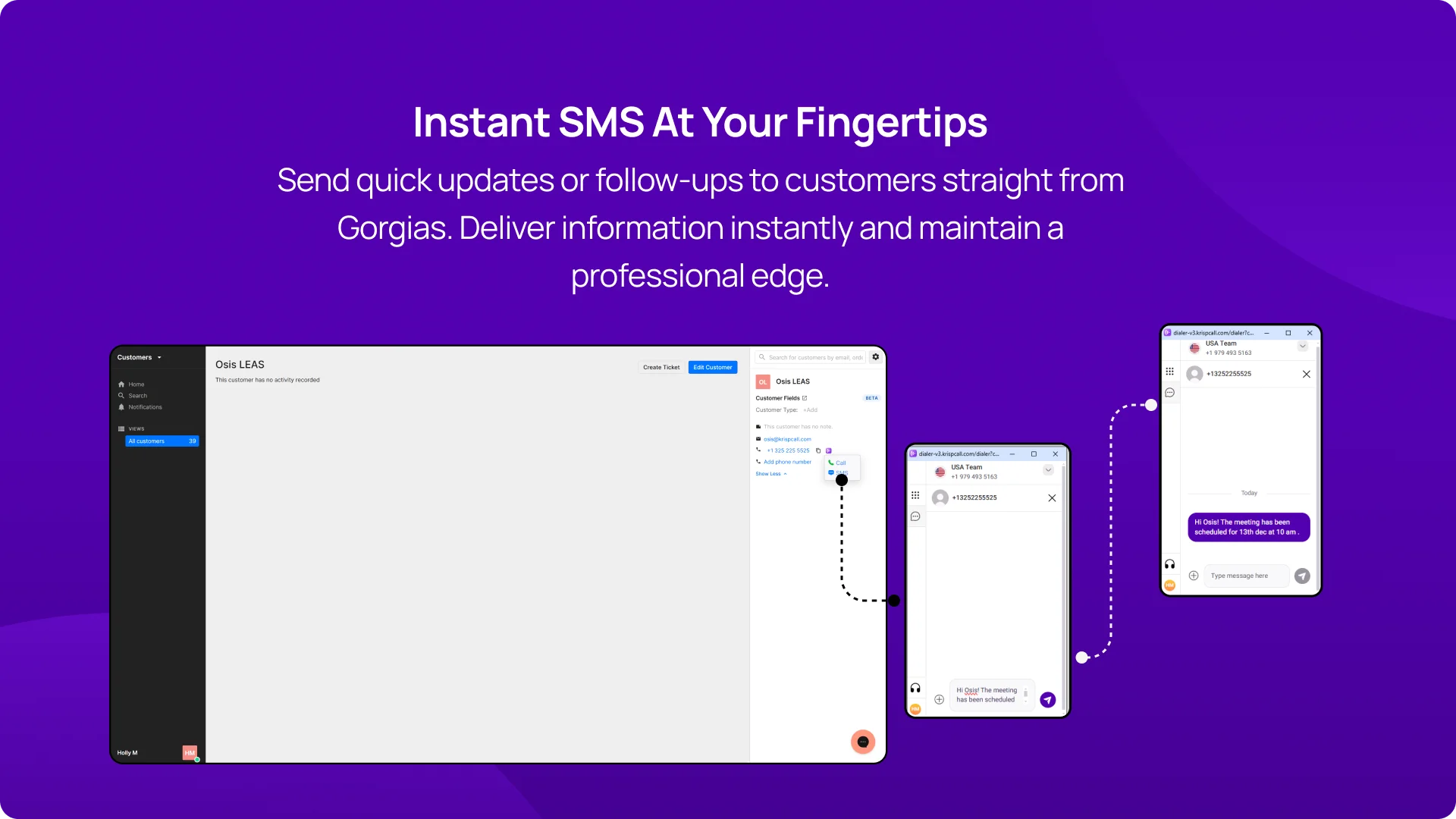 Instant SMS at your fingertips