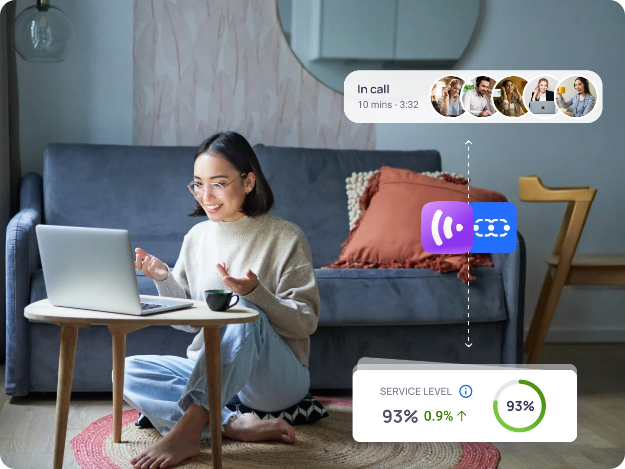 Integration supports remote teams in making calls and managing interactions from any location.