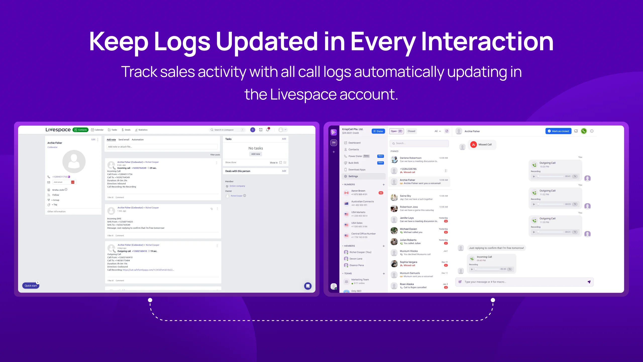 Keep Logs Updated in Every Interaction slider img
