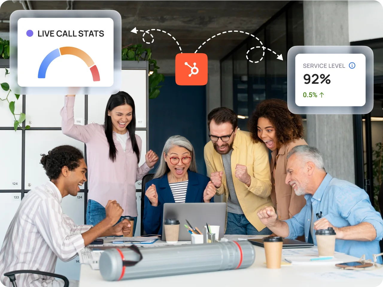 KrispCall x HubSpot Marketing Team img