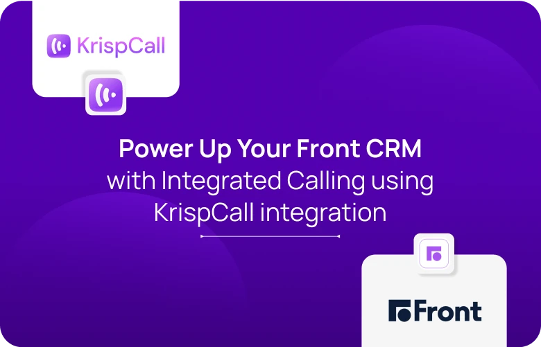 KrispCallxFront Power Up Your Front CRM with Integrated Calling using KrispCall integration mobile image