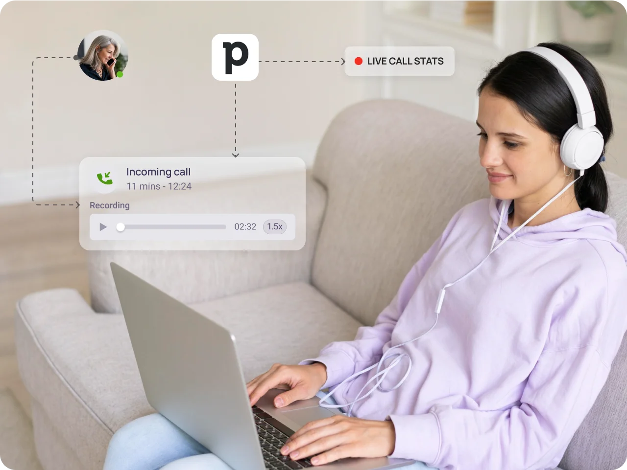 KrispCallxPipedrive Remote Team img