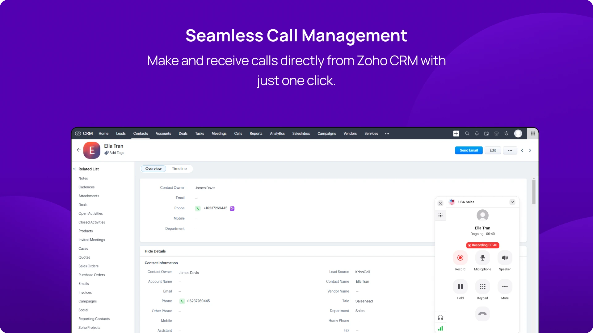 KrispCallxZoho CRM-Seamless-Call-Management-img