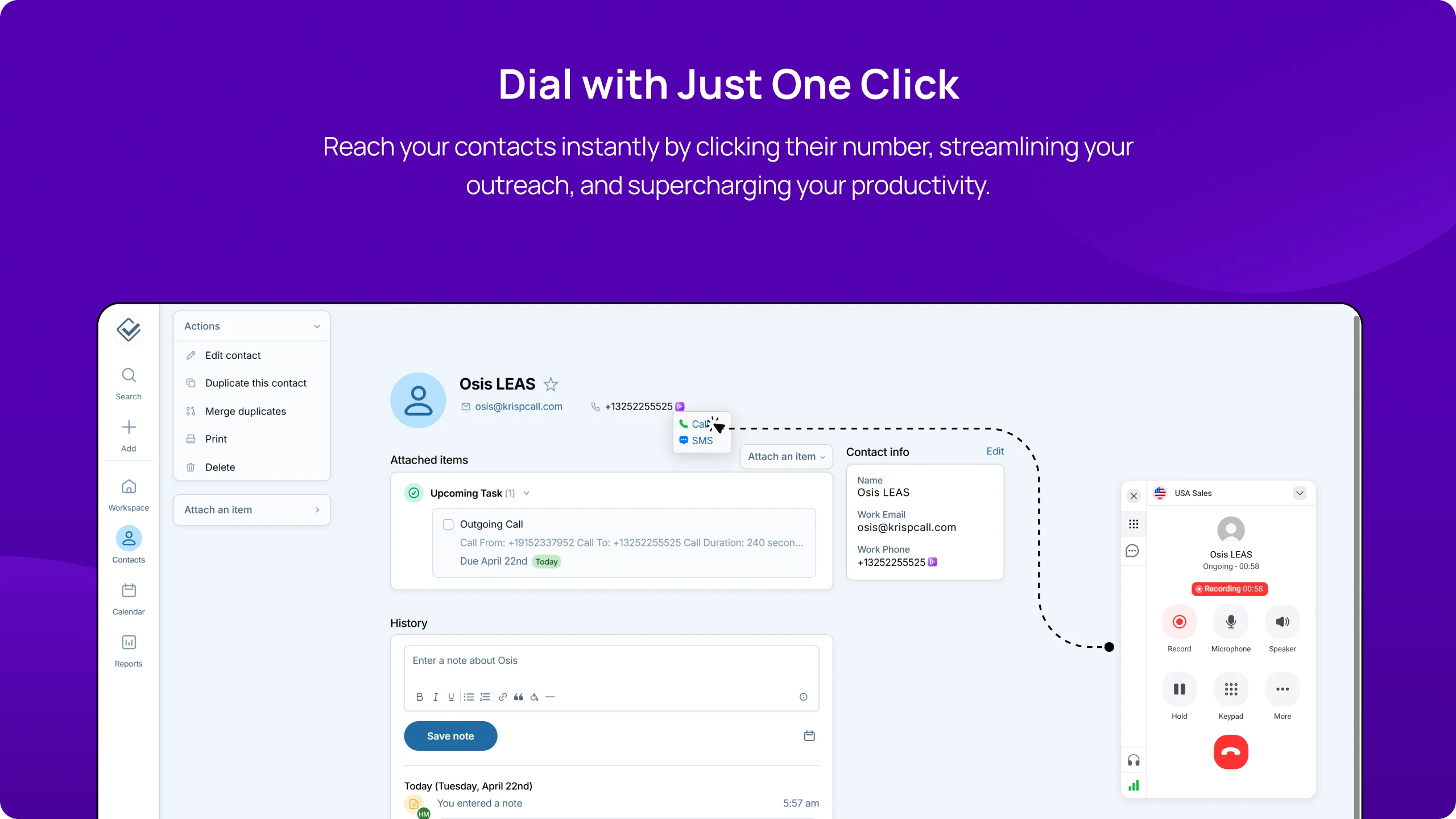 Less annoying CRM Integration Overview Desktop1