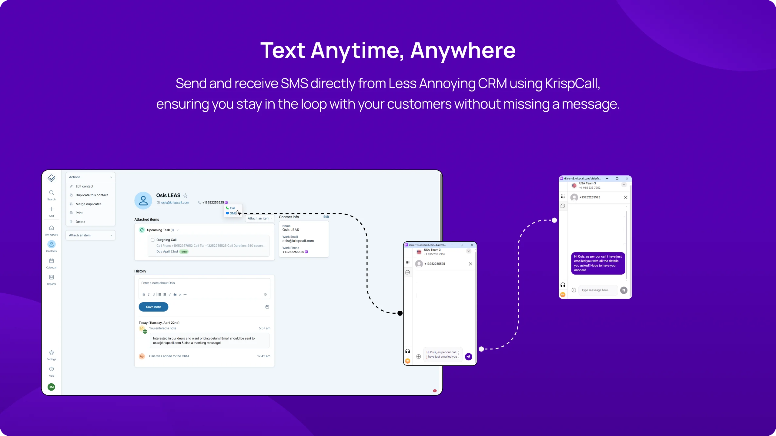 Less annoying CRM Integration Overview Desktop2