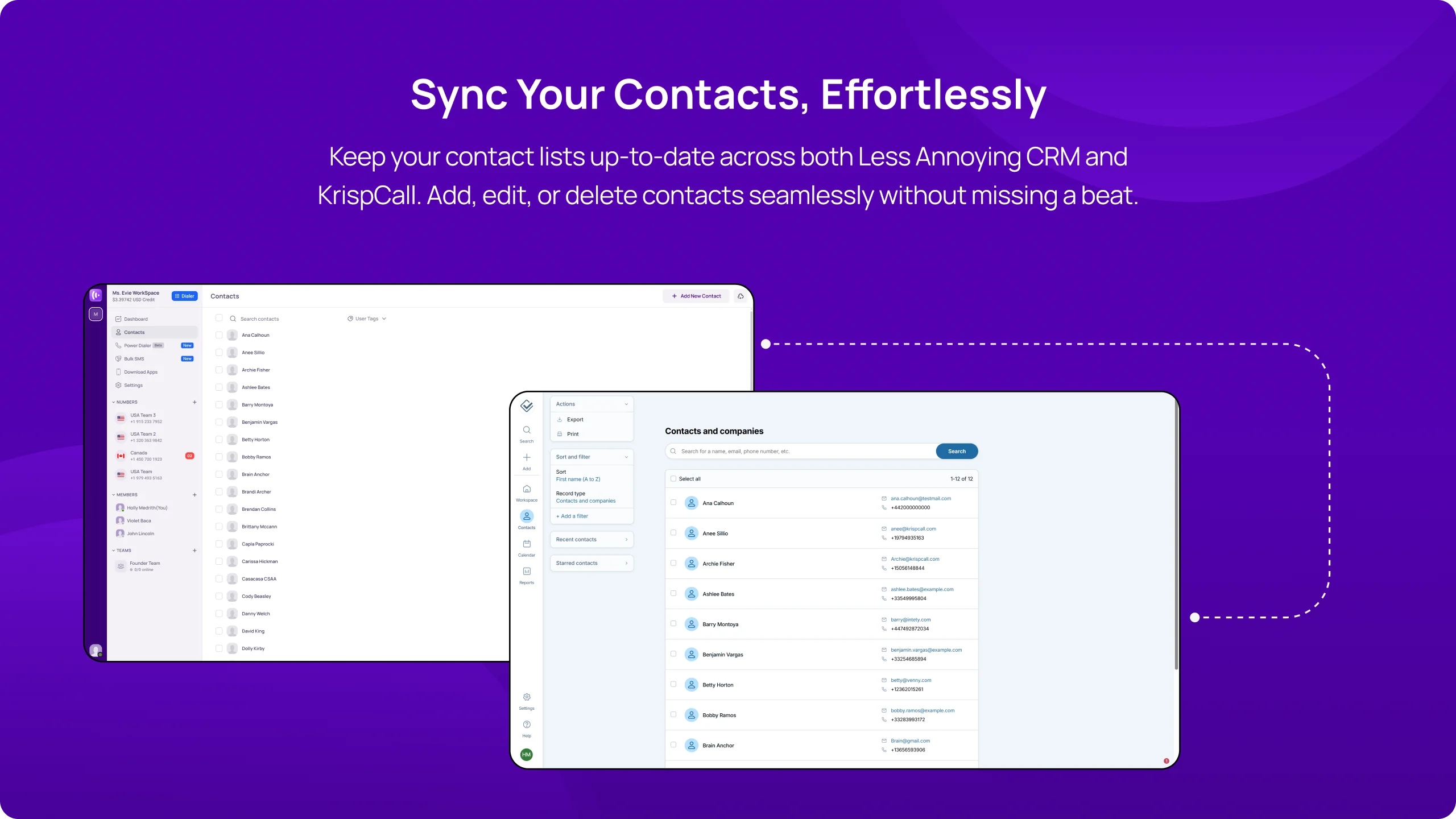 Less annoying CRM Integration Overview Desktop3