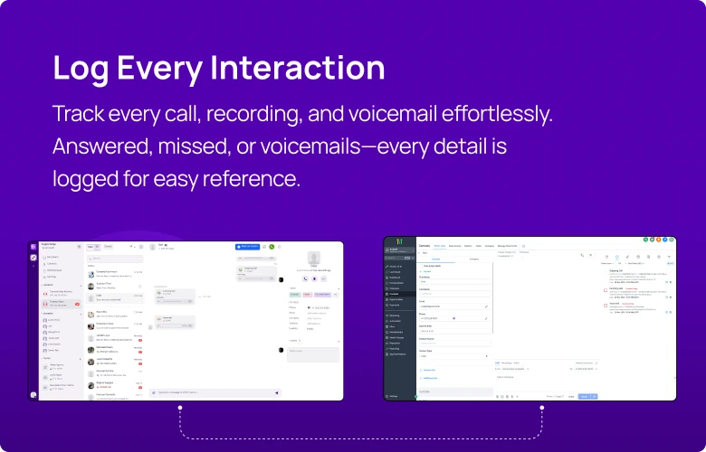 Log Every Interaction KrispCallxHighLevel respo img