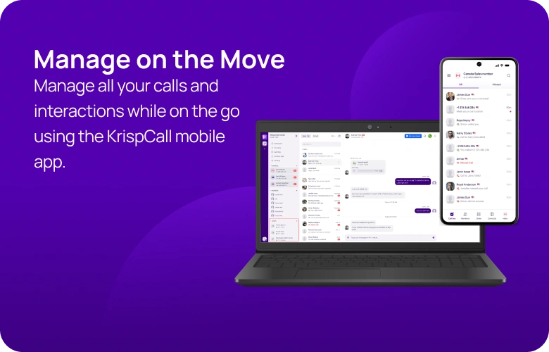 Manage on the Move KrispCallxActiveCampaign respo img