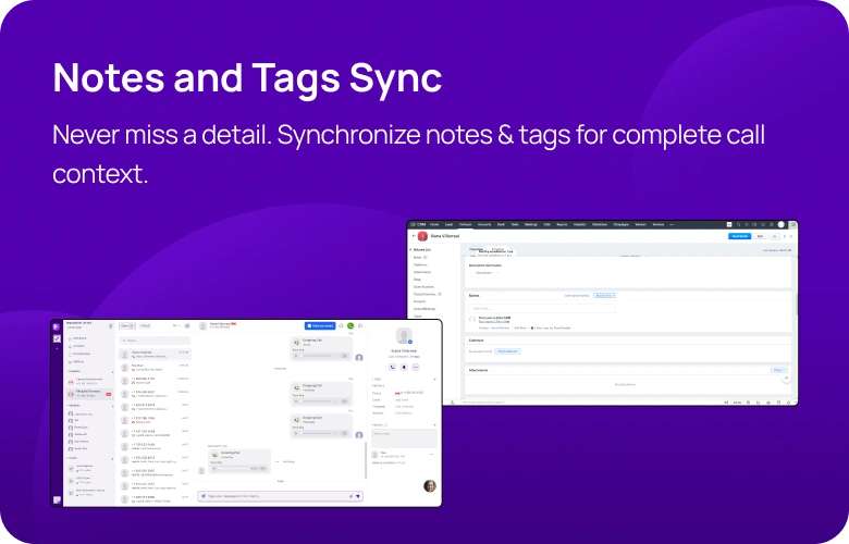Notes and Tags Sync KrispCallxZoho_CRM respo img