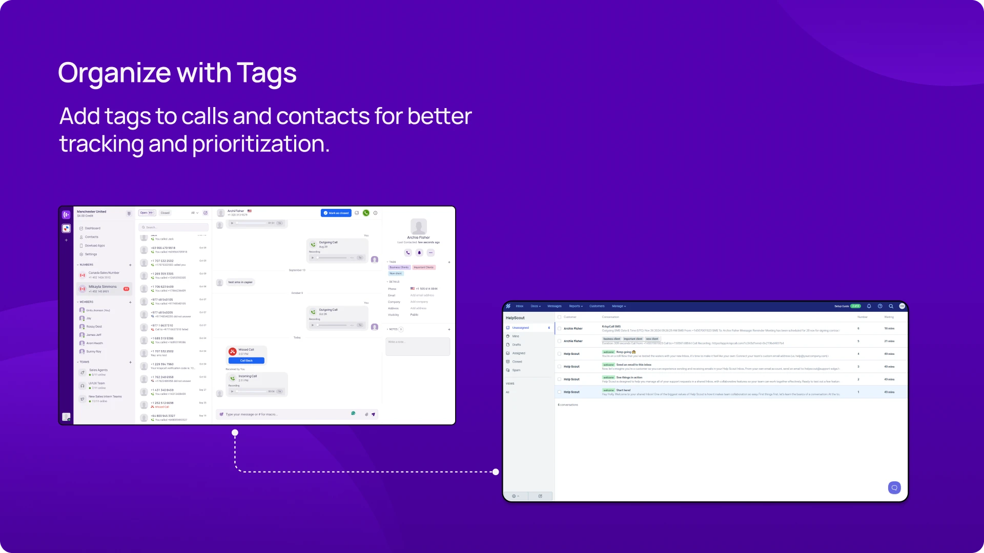 Organize with Tags KrispCallxHelp_Scout img
