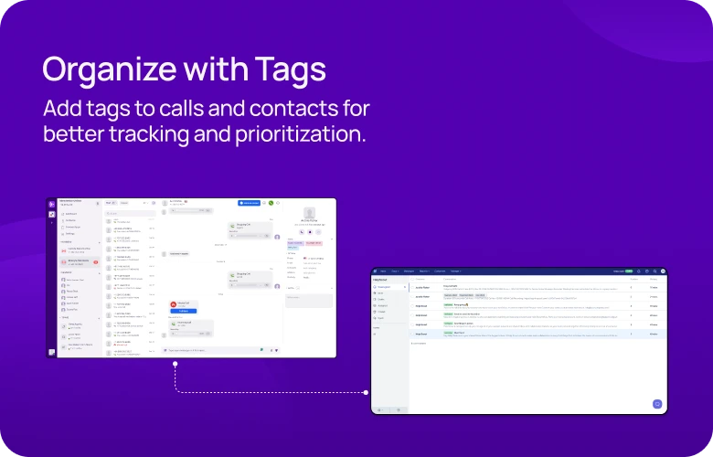 Organize with Tags KrispCallxHelp_Scout respo img
