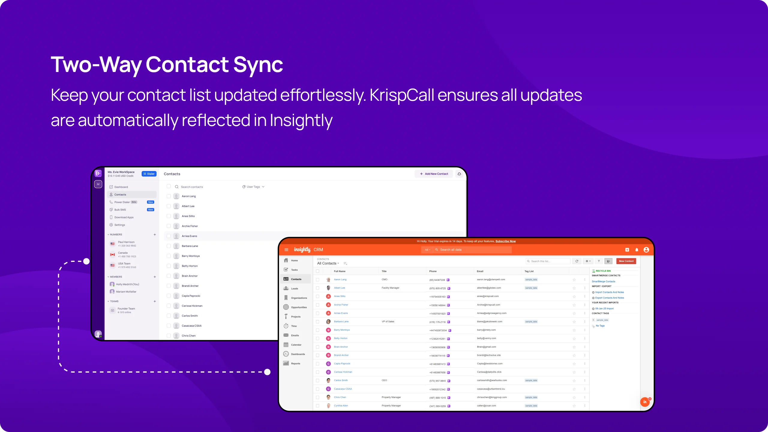 Pipeline (2) Insightly integration overview