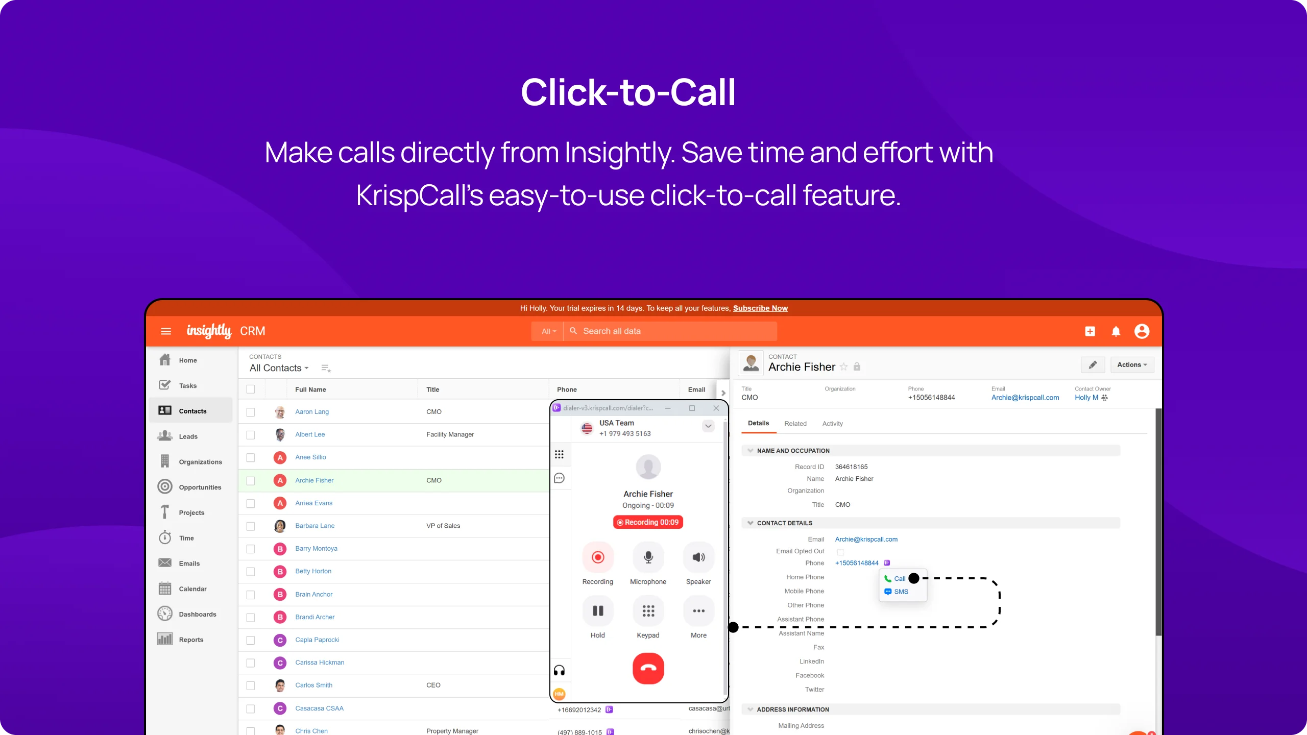 Pipeline Insightly integration overview