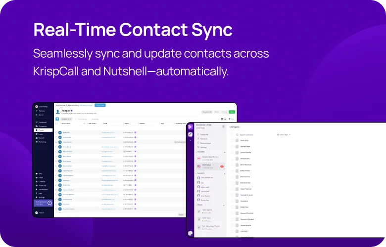 Real-Time Contact Sync KrispCallxNutshell respo img