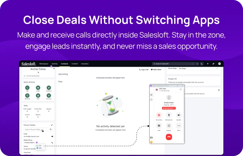 salesloft Salesloft integration overview mobile
