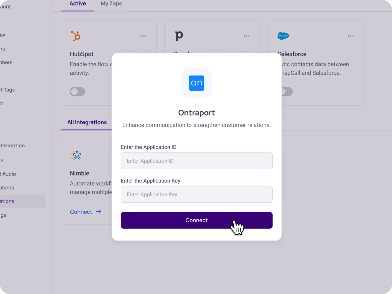 Sign in to your Ontraport account