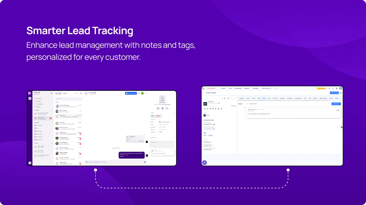 Smarter Lead Tracking KrispCallxEngageBay img