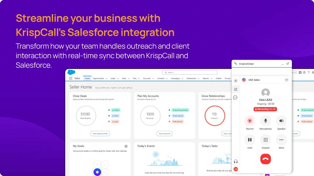 Streamline your business with krispcall salesforce integration