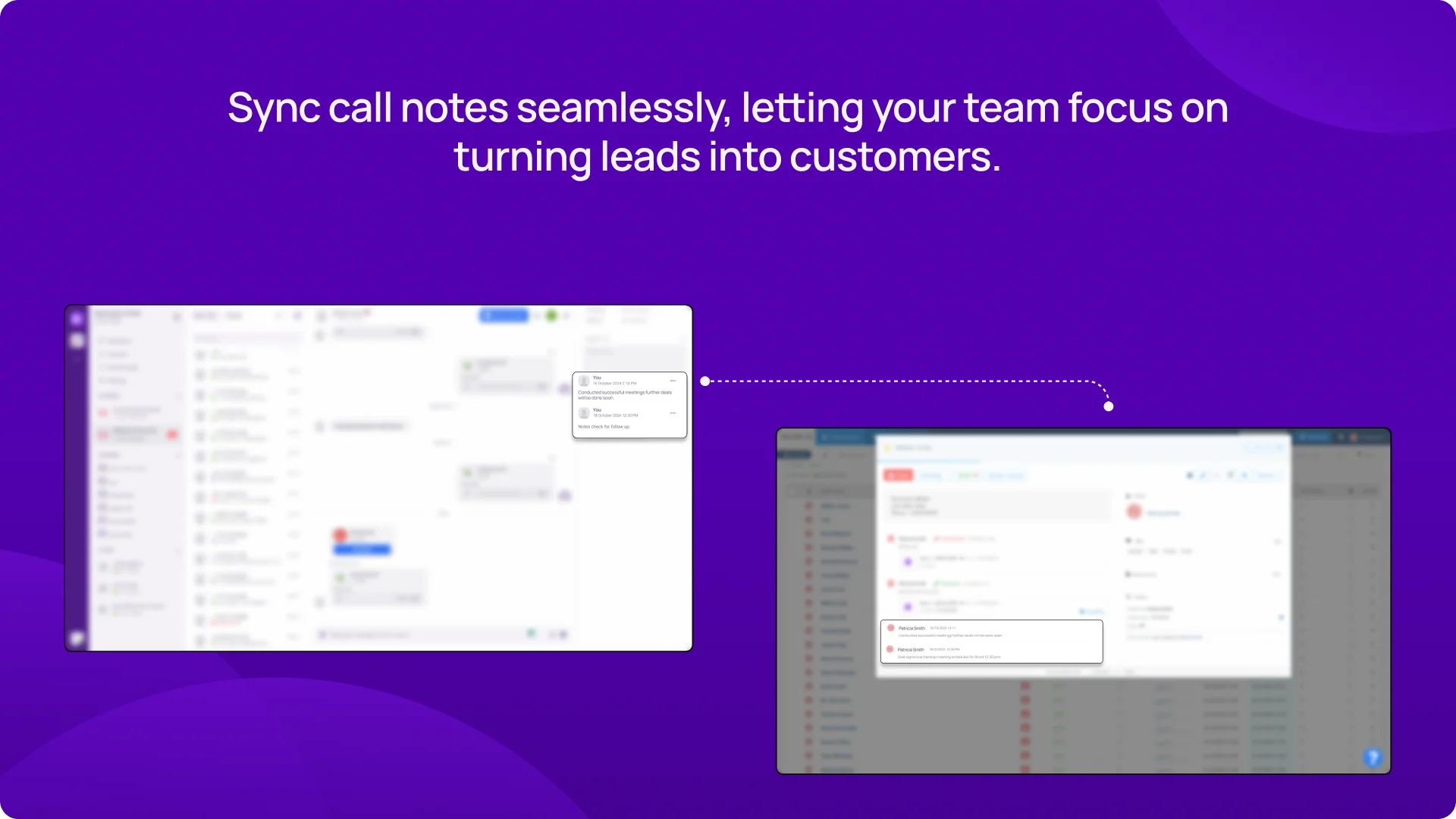 Sync call notes seamlessly, letting your team focus on turning leads into customers KrispCallxnoCRM.io img